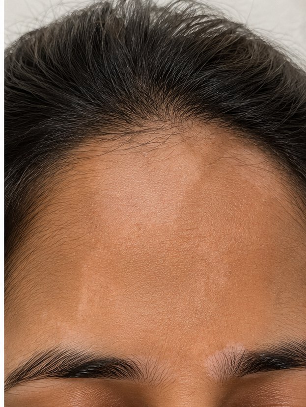 Forehead & hairline — After